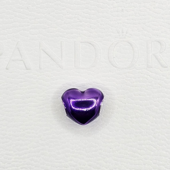 💜 Authentic Pandora HEART CHARM - Picture 1 of 7